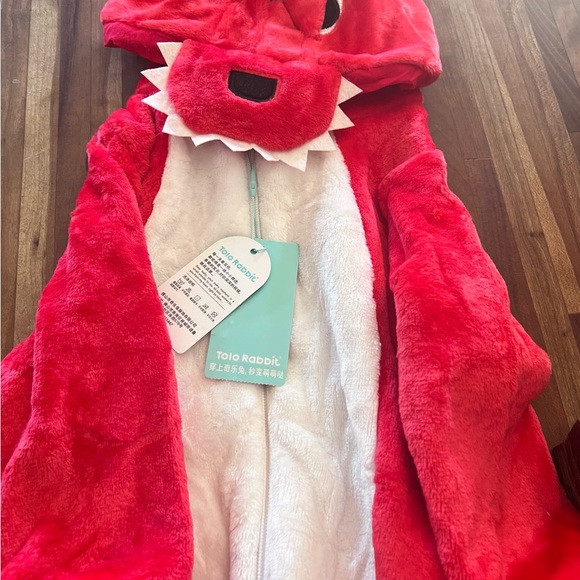 Red Dinosaur Toddler Onesie Romper 30-36 Months - Picture 7 of 7